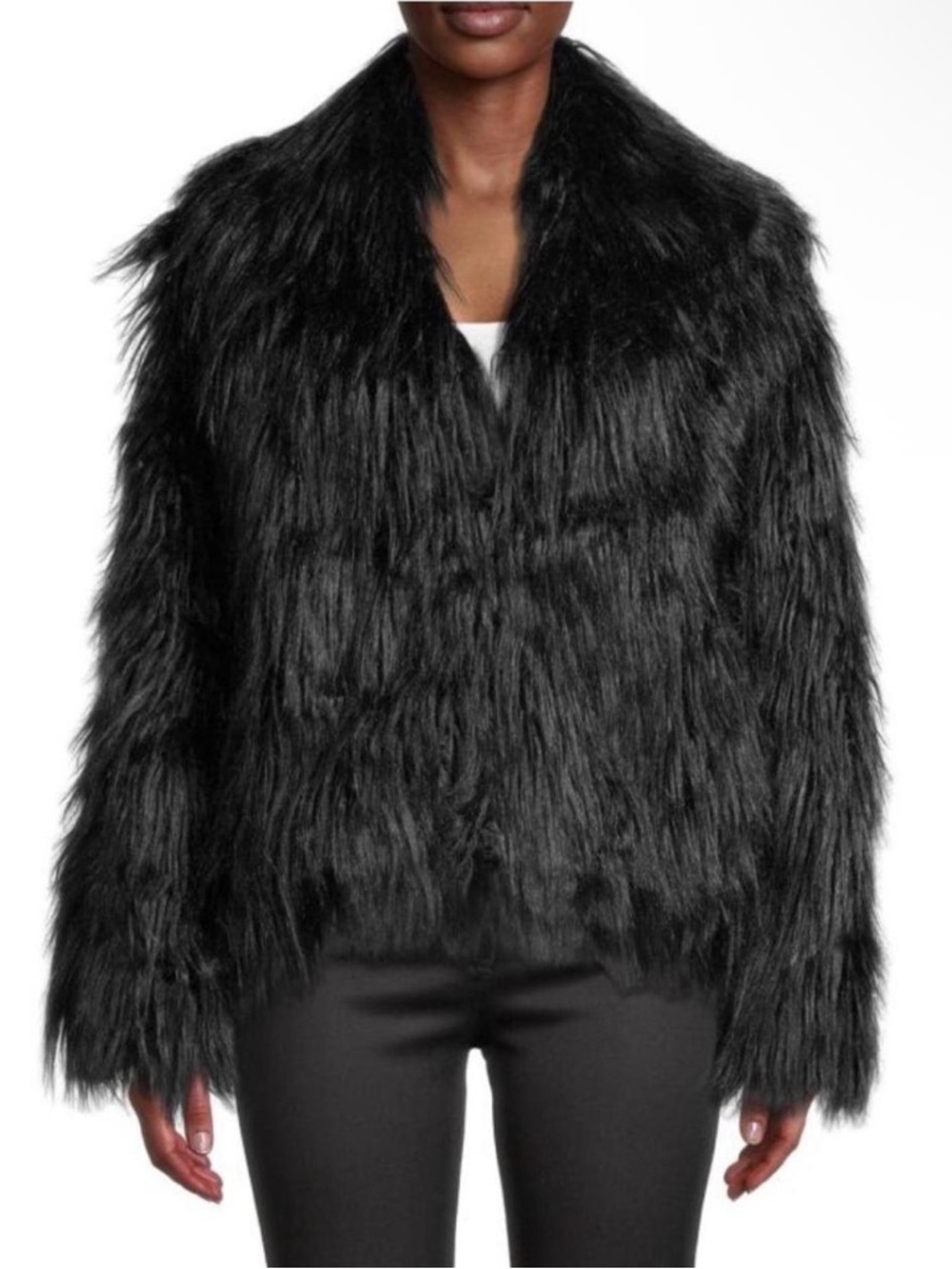 Zadig & Voltaire Black Faux Fur Teddy Jacket
